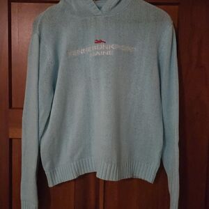 Ragwear Kennebunkport Maine Light Blue Knit Hoodie Sweater - Size XL